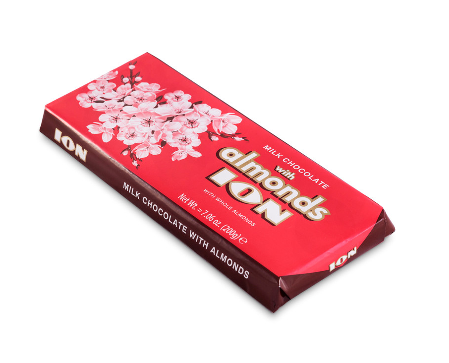 ION Milk Chocolate with Almonds - 200 g