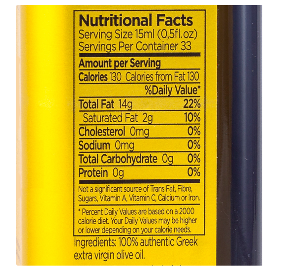 Iliada Golden Selection EVOO 500ml Glass Bottle