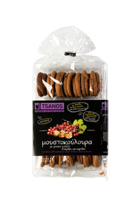 Tsanos Moustokouloura - Grape Must Cookies with Raisins and Walnuts